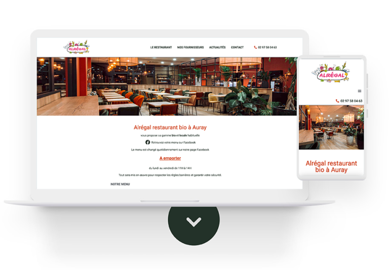 Création de site web restaurant à Auray