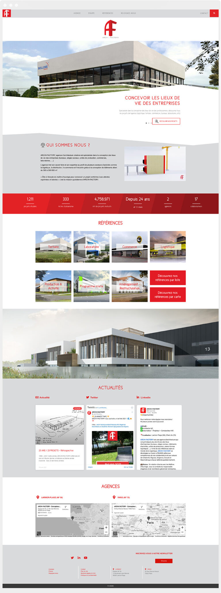 Site web Archi-Factory